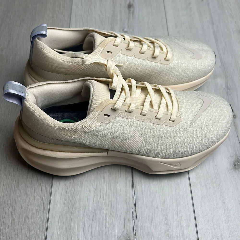 Nike Invincible Run FK 3 Light Cream White‎ Men 8 Women 9.5 New With Tags